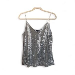 Glamorous Silver Sequin Camisole